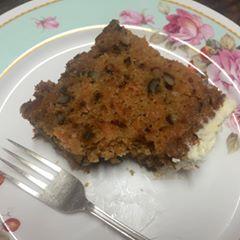 Carrot Cake Recipe enclosed