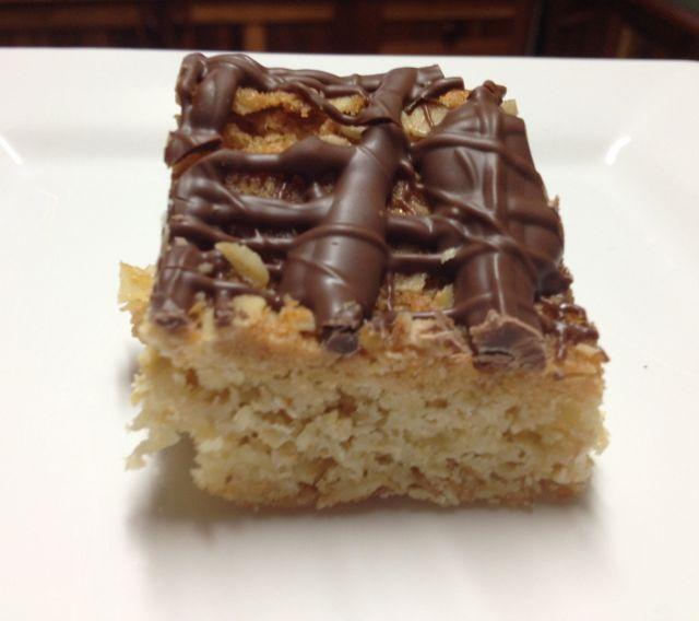 Chocolate Oat Shortbread Slice