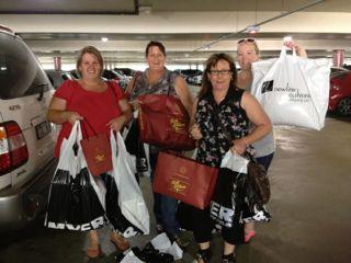 Lots of shopping bags