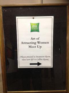 A giggle or two in the lift as two blokes attending this conference … 