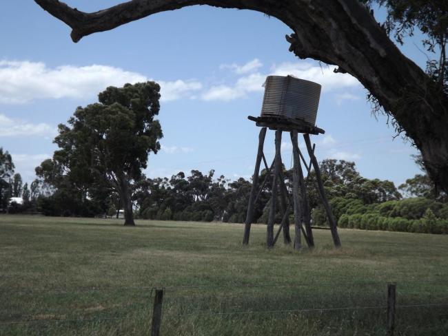 Rickety old tank stand