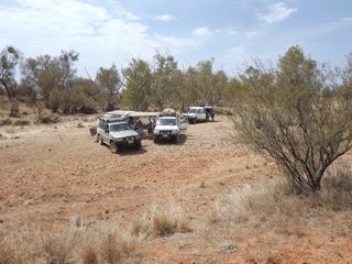 We love lunching in dry creek beds as there is usually some shade, and then it was onwards to find a camp for the night.