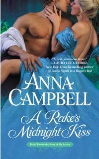 Book Cover - A Rake's Midnight Kiss, Anna Campbell