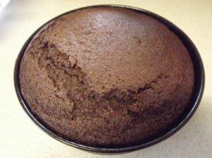 I know. It's not show standard because of the crack, but remember, icing hides a multitude of sins. The crack itself we could blame on the flour, the oven, the dog and cat fighting, the sheep who got through the electric fence, the cattle that were in the creek or ... the rum flask ... ahem.