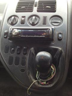 Gearstick on the van