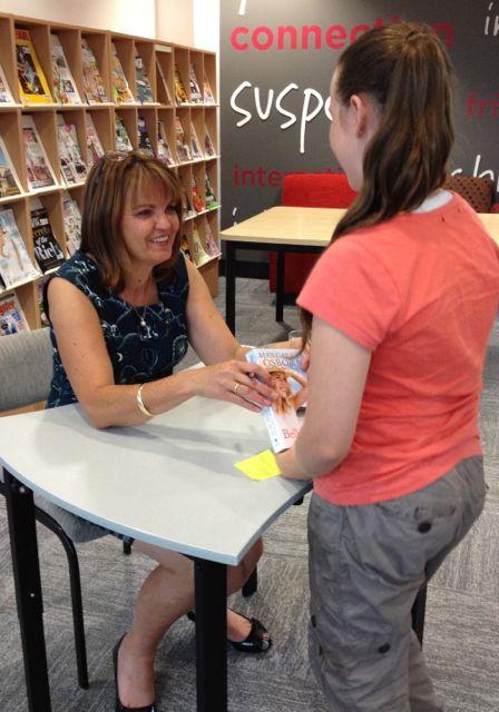 And I was also lucky enough to chat with a delightful young lady whose dream it is to become a published author