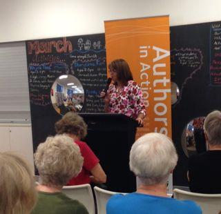 A whole bunch of delightful people came to hear me talk. 