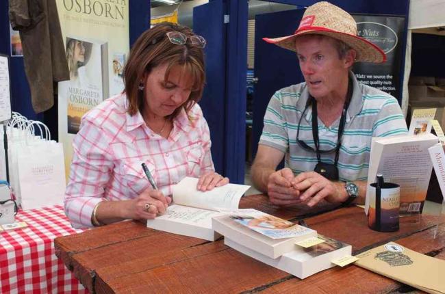 Signing and having a chat