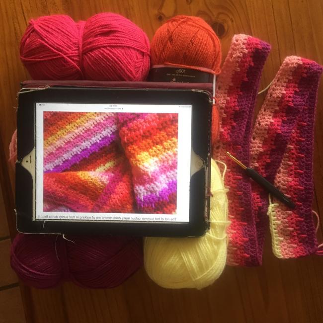 The start of another beautiful Attic 24 project - The Dahlia Blanket #attic24 #dahliablanket