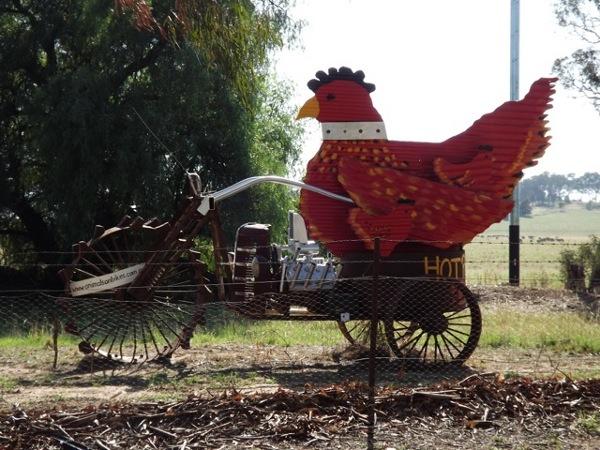 And the hot rod or - a chook tractor … how perfect.
