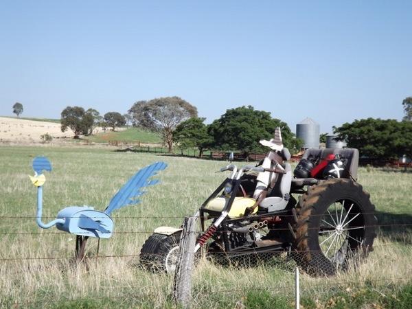 None other than Road Runner and Wylie Coyote driving a buggy ...