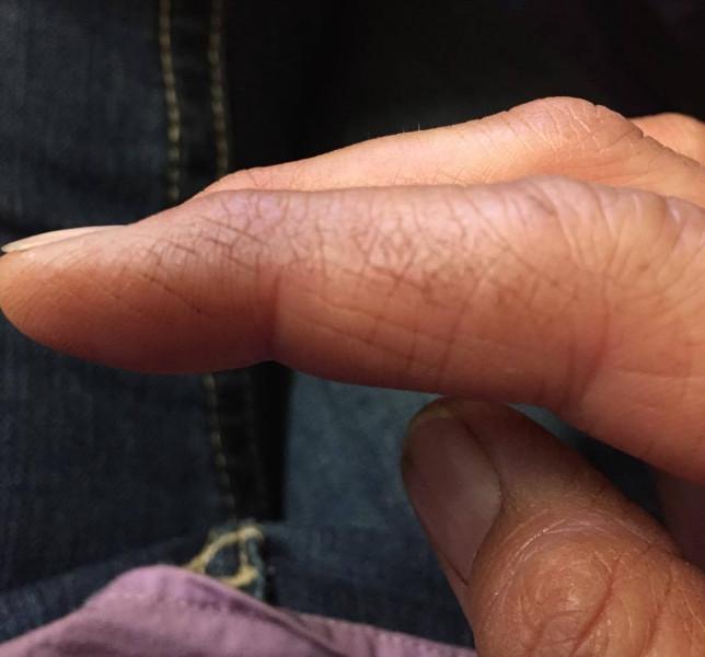 As are poor Margareta's hands - that red ingrained dirt is going to take a bit of getting out 