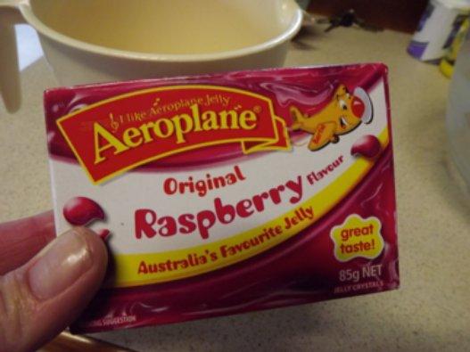 Take one packet of raspberry Aeroplane Jelly {angelic look}
