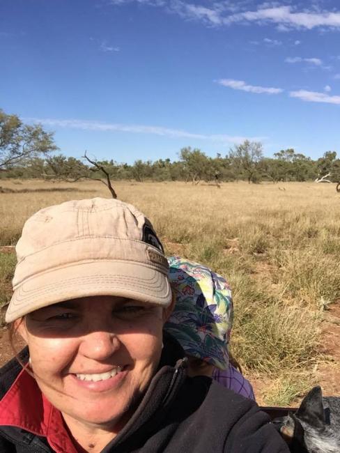 On Bike in this case (still with earrings!)