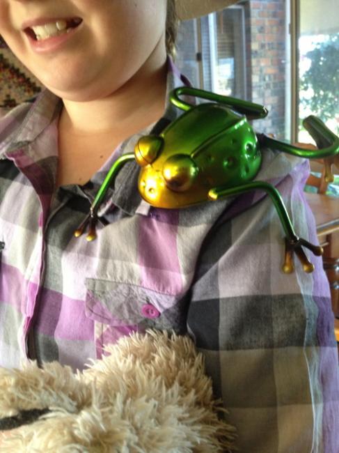 The Princess on the other hand, dithered between Dorothy from Oz (last years costume) and Milly from my book MOUNTAIN ASH.