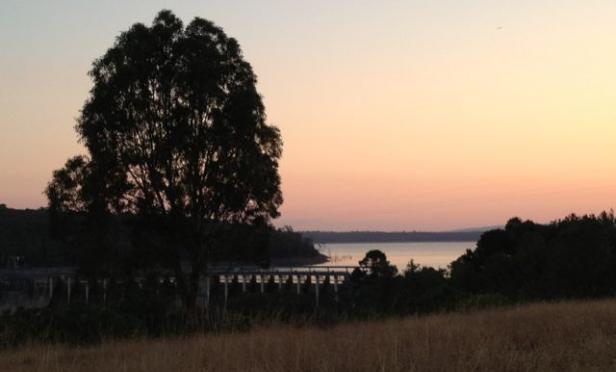 Dusk over Lake Glenmaggie last Sunday night, and I was busily packing for my Mountain Ash book tour to southern Queensland.